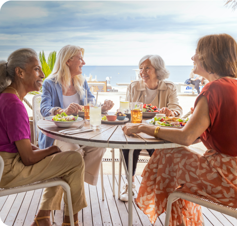 Two women having a conversation